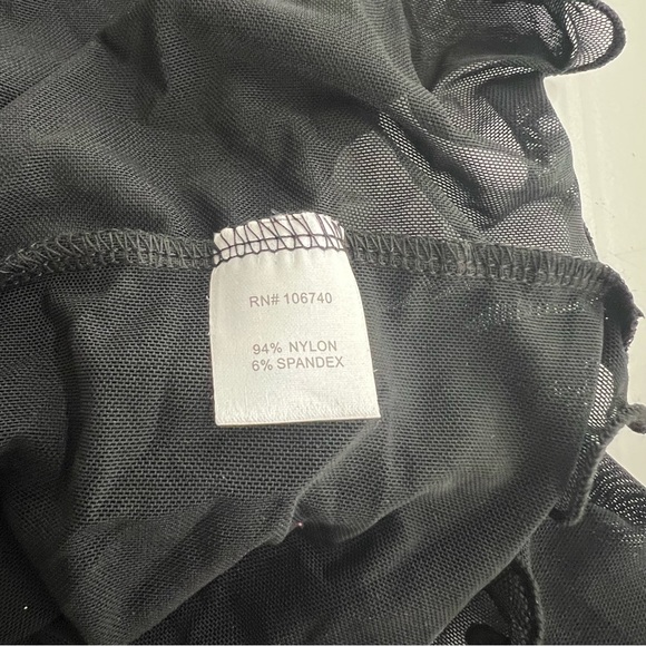 New THE PYRAMID COLLECTION Fine Mesh Shrug Black SIZE M Cardigan - Picture 7 of 9